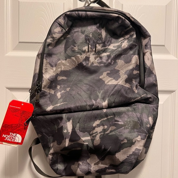 The North Face Men's Backpack - Black and Gray Camouflage - Picture 1 of 1